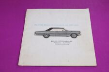 American Motors X-ray Method of Looking at the 1966 Cars Brochure. 34 pgs picture