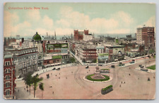 New York City NY Columbus Circle Posted Divided Back Postcard picture