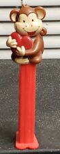 Vintage Footed Pez Dispenser Valentine Monkey Hugging A Heart Used AS-IS PZ-12 picture