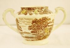 Nasco VTG Mountain Woodland Sugar Bowl Transferware Replacement No lid picture