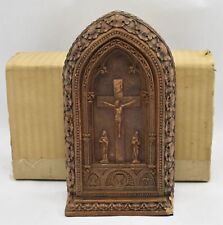 Antique Sick Call Holy Cross & Candle Set In Box picture