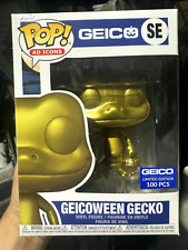 Funko Pop SE Geicoween Golden Geico Gecko LE 100 picture