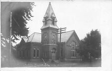Mason City IL Methodist Church~Osgood Real Photo Postcard RPPC of Galesburg 1907 picture