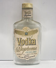 Rare Supreme Vodka Bottle Golden Label Bottling Company Weston Missouri picture