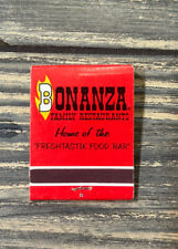 Vintage Bonanza Restaurants Freshtastik Food Bar Matchbook Advertisement  picture