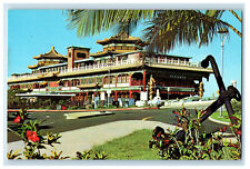 c1960s Spectacular Oceania Largest Floating Restaurant Honolulu HI Postcard picture