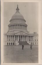 1912 WASHINGTON, D.C. Real Photo RPPC Postcard U.S. CAPITOL Building Front View picture