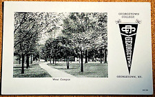 GEORGETOWN COLLEGE Kentucky 1950's Original Vintage Unused RPPC Photo Postcard picture