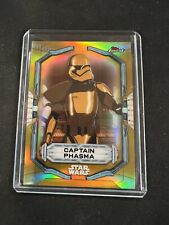 2022 TOPPS FINEST STAR WARS CAPTAIN PHASMA GOLD REFRACTOR SP #/50  picture