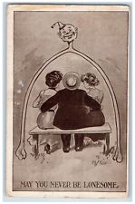 Burtrum Minnesota MN Postcard Wishbone May You Never Be Lonesome 1911 Antique picture
