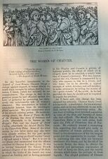 1884 Women of Chaucer illustrtaed picture
