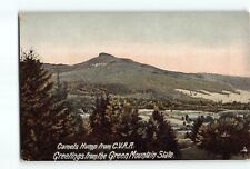 Old Vintage Postcard of Camels Hump Mountain Vermont from CVRR Railroad picture