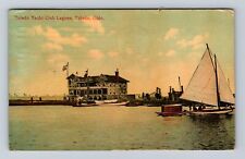 Toledo OH-Ohio, Toledo Yacht Club Lagoon, Antique Vintage c1913 Postcard picture