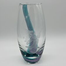 Rare Lenox Disney 850/2000 LE Fantasia Swirls Of Mickey's Magic Glass Vase w COA picture