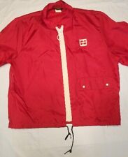 Vintage Cenex Light Weight Jacket Size L Red Zip Up Union Made by Protexall  picture