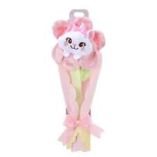 Marie The Aristocats Plush Toy Single Flower Bouquet pink Disney Store Japan picture