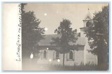 Swedeborg Missouri MO RPPC Photo Postcard Lutheran Church View Antique c1910's picture