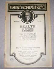 Vintage 1928 RAWLEIGH'S GOOD HEALTH SERVICE Bulletin No. 202 Advertisement picture
