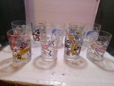 McDonald's Walt Disney Glasses (Set of 9) All different Characters Muticolor  picture