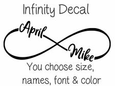 Personalize Custom Infinity Name Vinyl Decal Sticker Window Tumbler Laptop Gift  picture