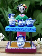 Talavera Pottery Vendor Handmade & Painted Day of the Dead Mexican Folk Art picture