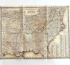 Map Chronology South Civil War Reproduction 2004 24 x 18