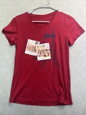 Disneyland Paris Mickey Mouse Red T Shirt Polaroid Eiffel Tower M picture