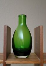 VTG SILVESTRI Emerald Green Mouth Blown Glass Bud Vase 5.75