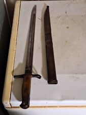 WWII Japanese Arisaka Bayonet w/ Scabbard Military Weapon Sword picture