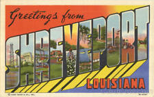 Greetings From Shreveport,LA Bossier,Caddo County Large Letter Louisiana Vintage picture