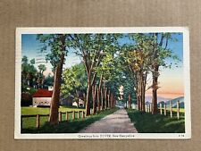 Postcard Dover New Hampshire Scenic Greeting Rural Road Vintage PC picture