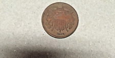 Two Cent copper coin 1868 ungraded Post Civil War picture