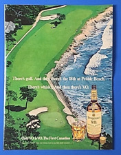 1976 Seagram's V.O. Canadian Whisky 18th at Pebble Beach Golf Course Print Ad picture