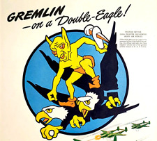 1944 339th Gremlin Squadron Print Ad Lockheed P-38 Fighter Planes Fire-Power 141 picture