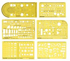 Engineering, Electrical & Arrow Multi-Pattern Template Stencil Drafting Tools... picture