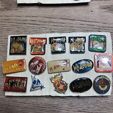 15 Def Leppard  Vintage Rock Lapel Pin Lot picture