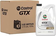 Castrol GTX 20W-50 Conventional Motor Oil, 5 Quarts, Pack of 3... picture