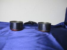 2 Vintage Copper Bottom 1 Cup Measuring Cup picture
