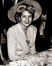 1947 EVA PERON in a hat Candid Picture Photo 8.5x11 picture