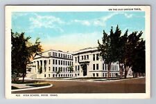 Boise ID-Idaho, High School, c1927 Antique Vintage Souvenir Postcard picture