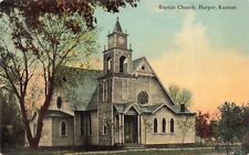 c1910  Baptist Church Harper Kansas KS P537 X picture