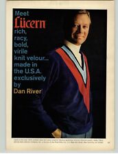 1966 Dan River Mills Lucerne Knit Velour Sweater Photo Vintage Print Ad  picture