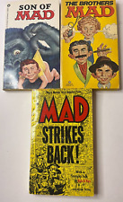 lot of 3  Vintage Mad Magazine paperback books 1960s-70s Warner, Ballantine picture