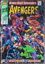 Avengers King-Size Special #2 Fair 1.0 (Marvel 1968) ~ New vs Old Avengers✨ picture