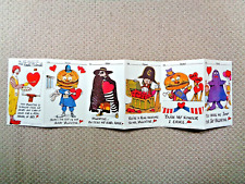 McDonald's 1978 Character Valentines W/Big Mac/Hamburglar picture