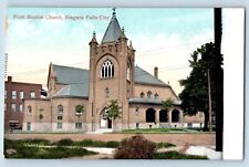 Niagara Falls New York Postcard First Baptist Church Chapel 1905 Vintage Antique picture