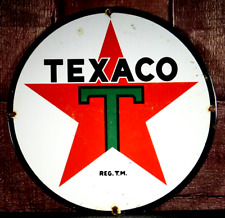 TEXACO STAR  PORCELAIN COLLECTIBLE, RUSTIC, ADVERTISING picture