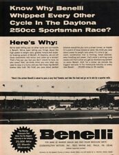 1967 Benelli at Daytona 250cc Sportsman Race - Vintage Motorcycle Ad picture