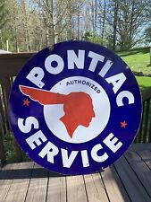 Original Vintage Pontiac dealer Service Sign 42” picture