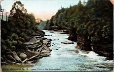 White Mountains New Hampshire Ammonoosuc Lower Falls Rapids Forest Postcard picture